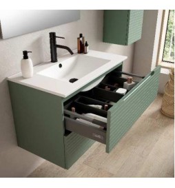 Mueble Monaco Green 2 Dos Cajones Suspendidos Cajoneras